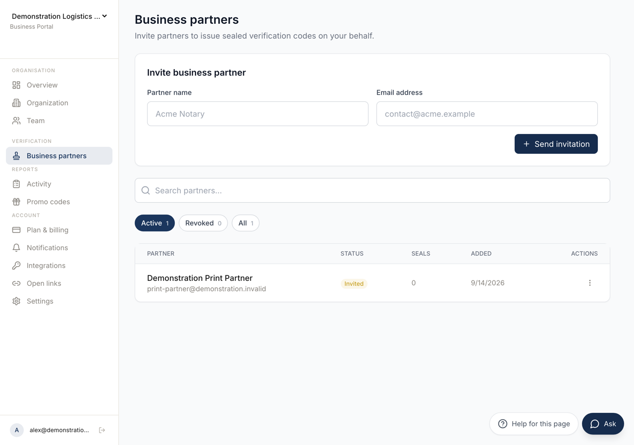 Business partners