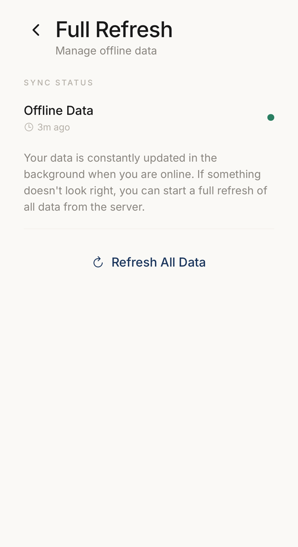 Data and sync