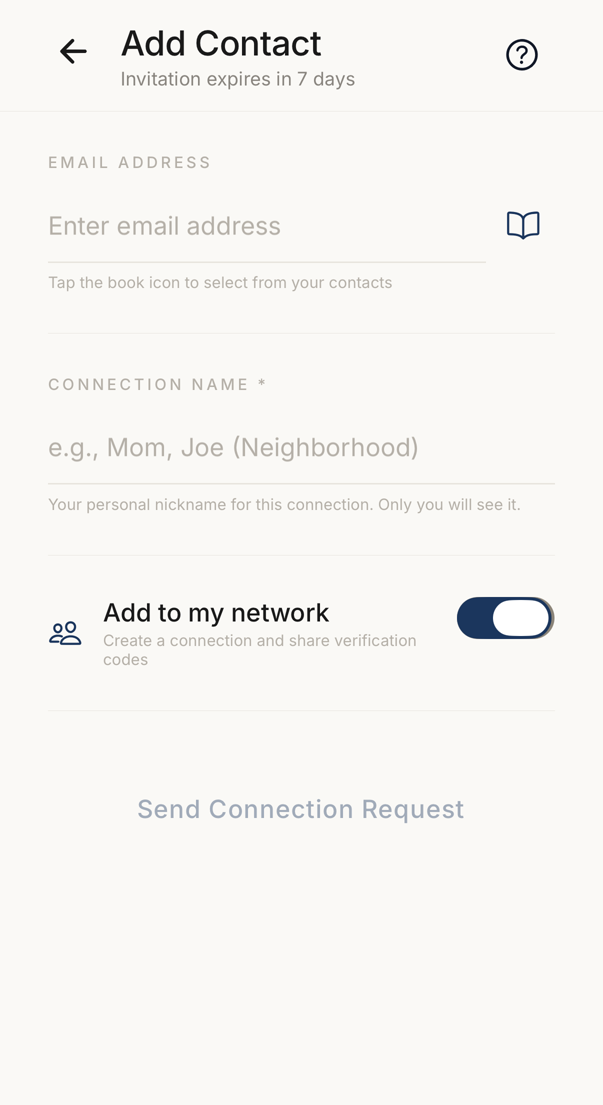 Invite someone